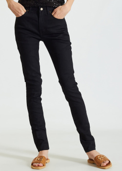 Вузькі джинси Saint Laurent чорного кольору, фото